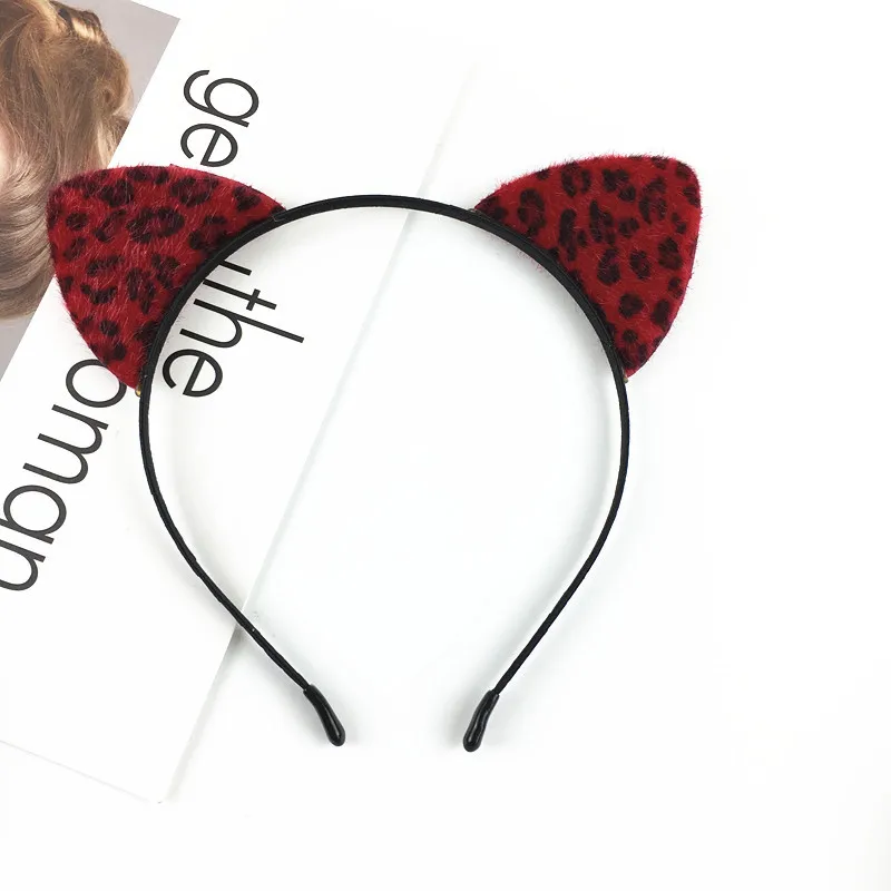 Leonardo Leopard Cat Ear Headband Furry Padded Leopard Ears Cat Leopard