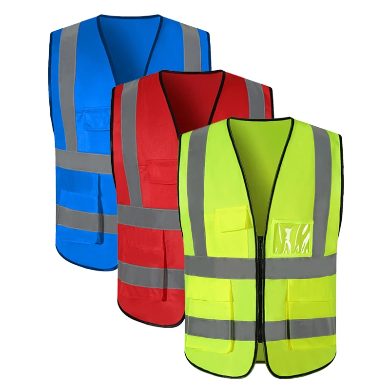 Fast dispatch High Visibility Work Reflective Vest For Men&women accept custom printed logo for engineer/traffic police vest