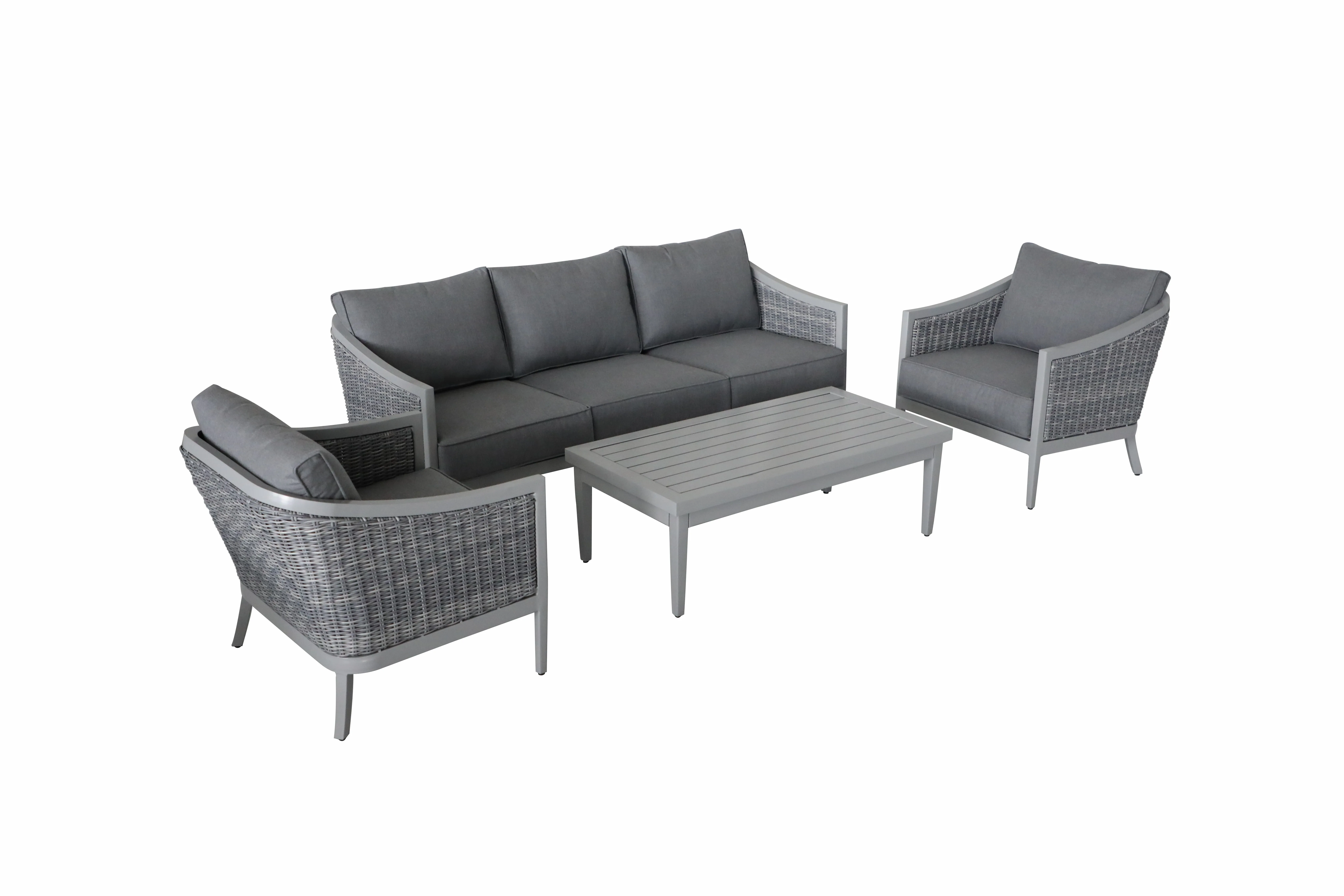 
Traditional 5 piece wicker rattan garden sofa seating outdoor furniture 