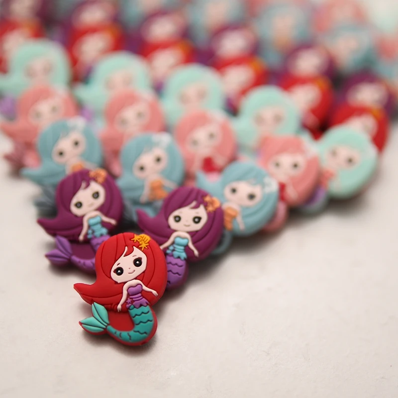 Baby Molar Beads Diy Accessories Beads Silicone Mermaid Beads Bulk Wholesale