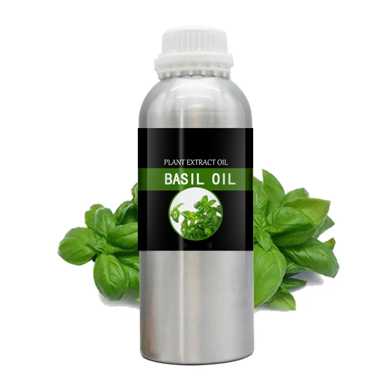 Pure Basil Oil Basilium Essential Oil Manufacturer Bulk Food Additive Essence Liquid