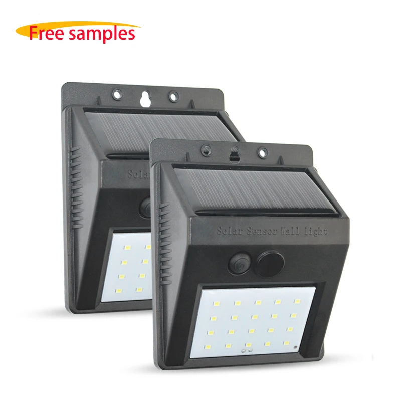 outdoor motion sensor led fence garden parking solares wall lamp security lantern emergency sola solar emergency light