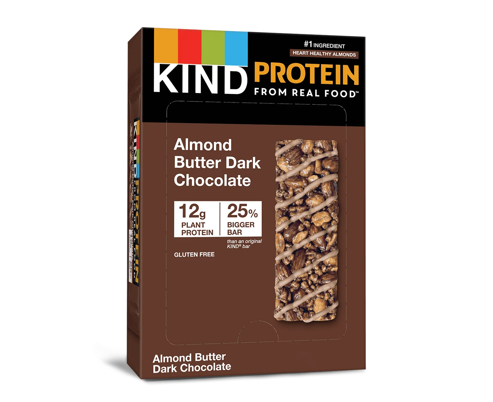 almond  snacks bars Exporter hot sale Manufacturers source Almond Butter Dark Chocolate Protein Bar snack bar cart