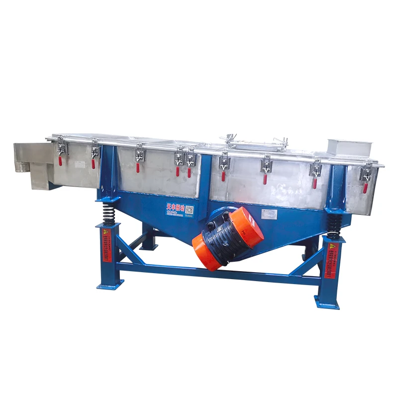 Dry Sand Sieving and Separating Linear Vibrating Screen Machine No Blocking and Sticking Industrial Sifter