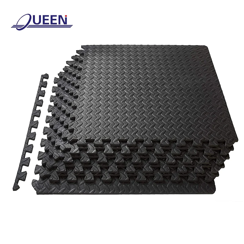 LINYIQUEEN EVA Foam Fitness Interlocking Floor Mats 60*60cm Anti-slip Easy To Clean For Professional Gym Training