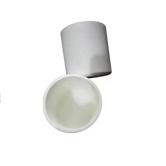 factory price refractory low conductivity zirconium oxide ceramic crucible cup
