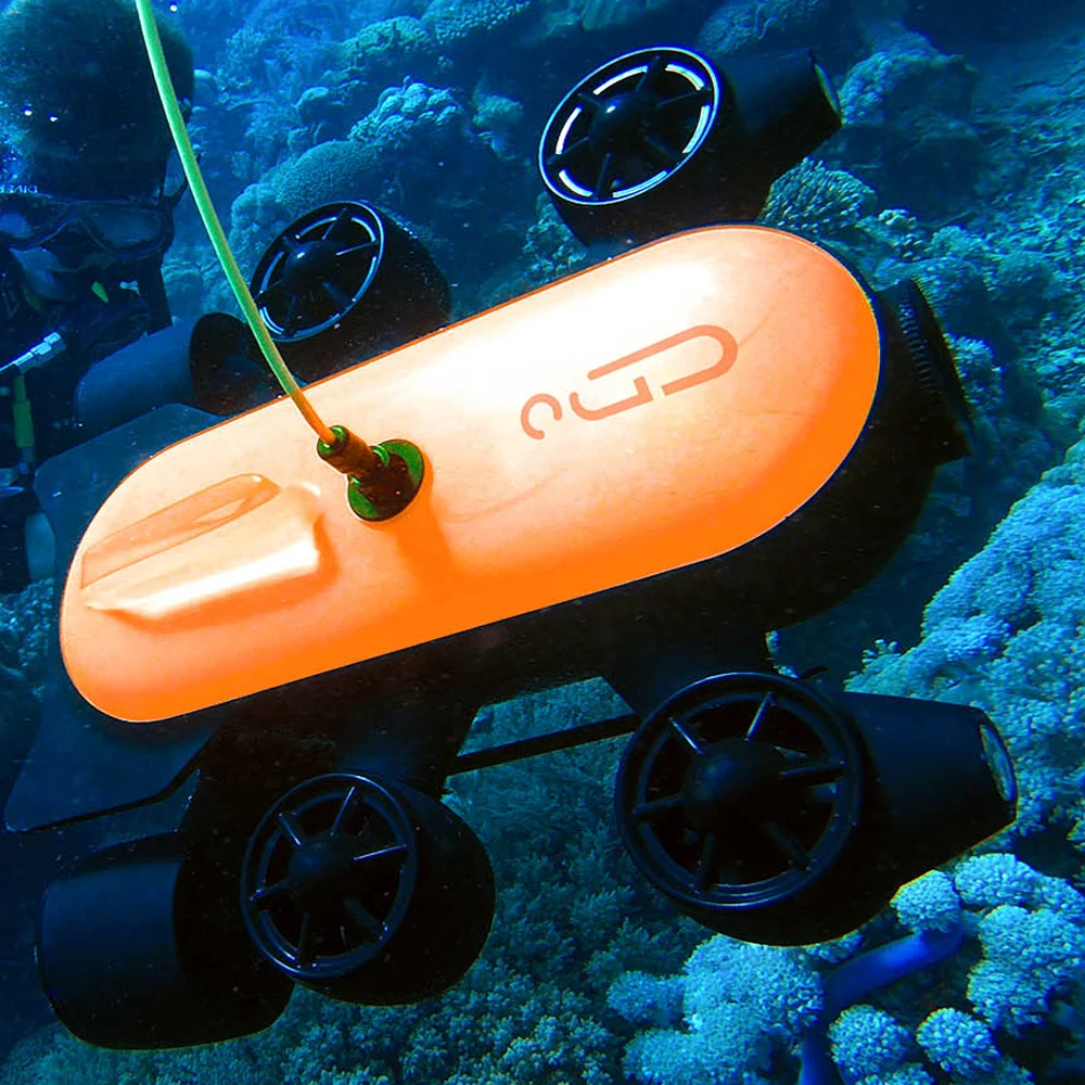 
 Водный морской скутер с камерой для морского спорта гидроцикл 100 м Дайвинг с подсветкой и камерой  