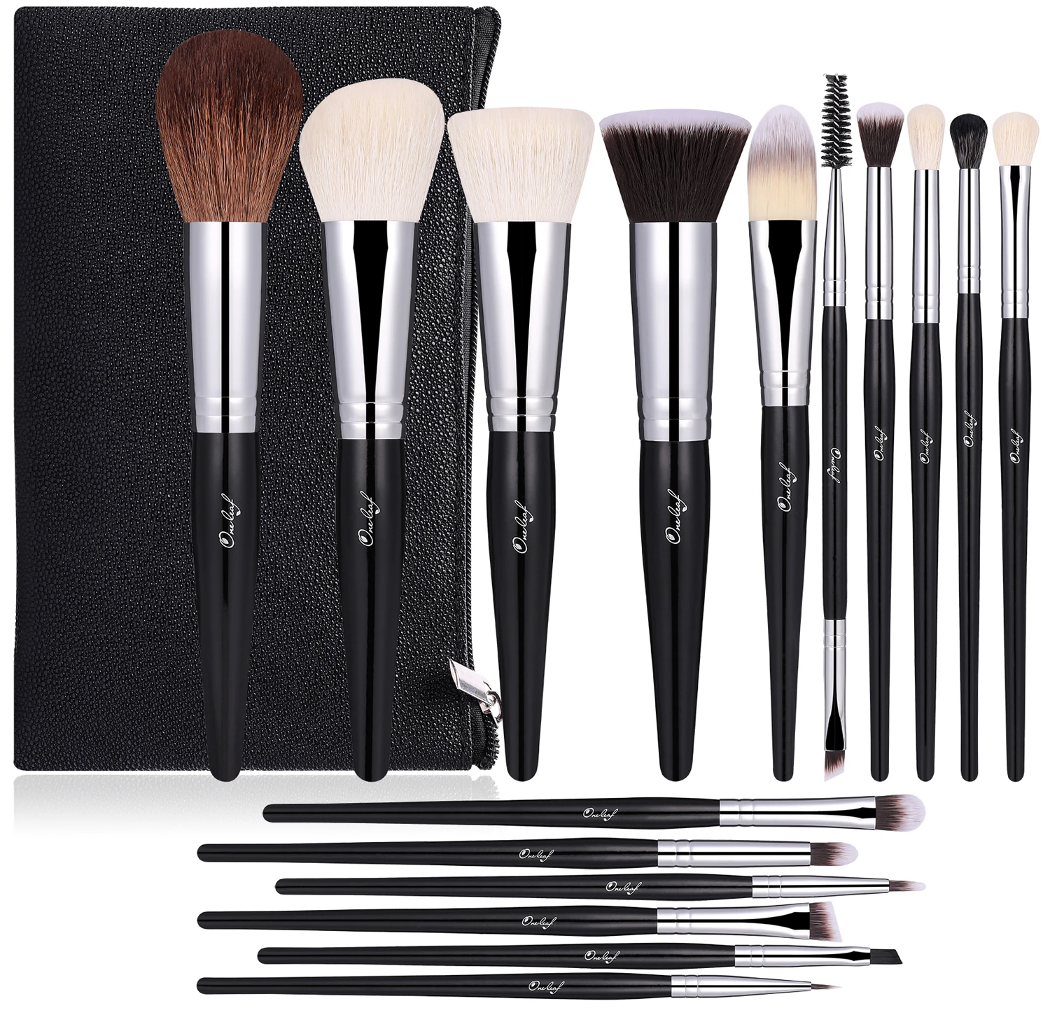 Professional Personalised Makeup Brush Set 16PCS High Quality Natural Hair Makeup Brushes Private Label