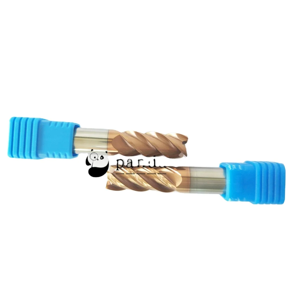 Diameter 12mm 2-Flute HRC 40~68  Parallel Shank 6-Flute Solid Tungsten Carbide Milling Cutter End Mill