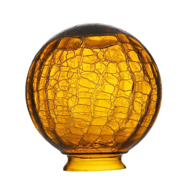 Выдунные в ручную из янтарного цвета витражное стекло абажур хрустальный стеклянный шар подвесной светильник абажур охватывает