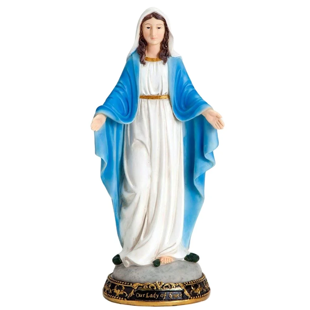 Polyresin Virgin Mary Statue Figurine Resin Crafts Sculpture garden home decoration