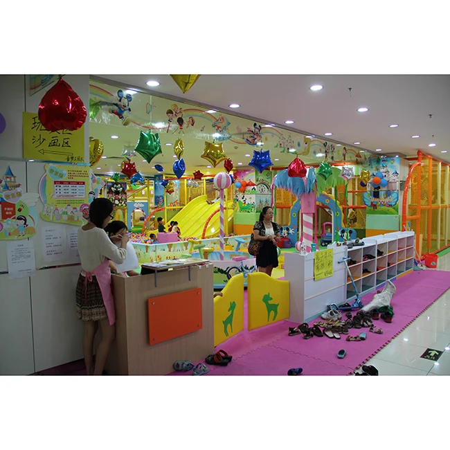 Cowboy Plastic Playground Material Customized Size Kids Indoor Playground For Sale
