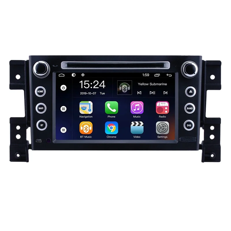 7 inch Android 9.0 Car Radio  HD Touchscreen GPS Navigation System  for 2006 2007 2008 2009 2010 Suzuki Grand Vitara
