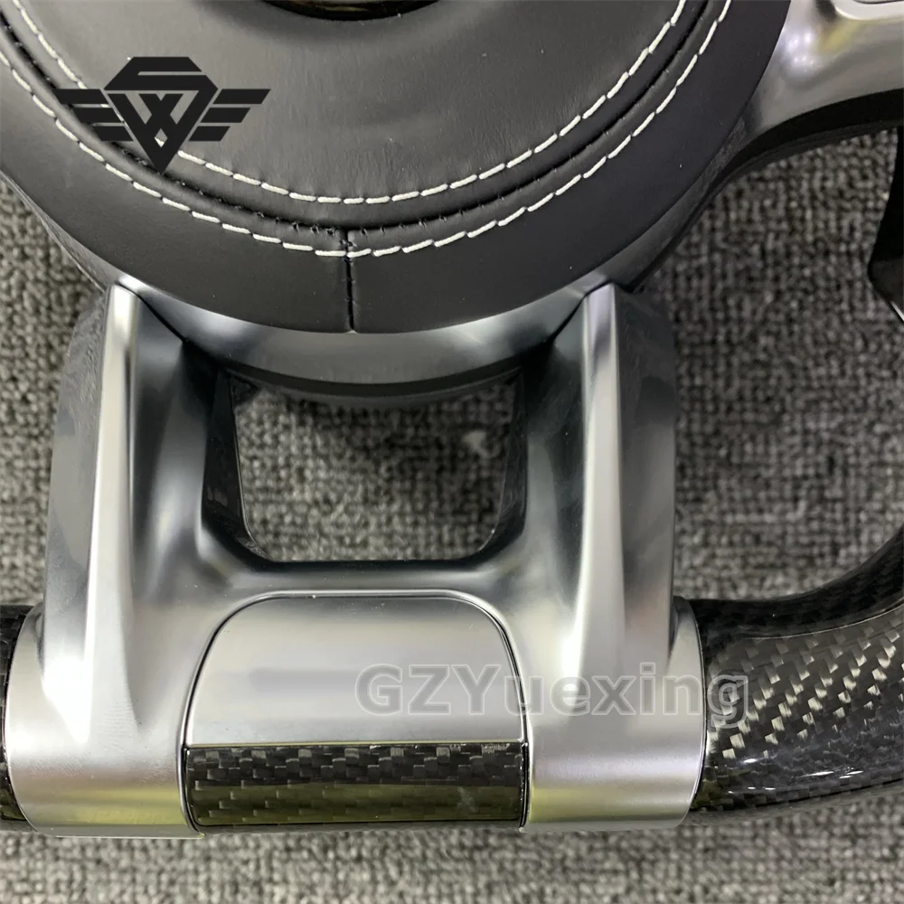 Подходит для Mercedes AMG A B C E GLS GLA S C63 W205 W204 W213 2012-2021 спортивный руль из углеродного волокна
