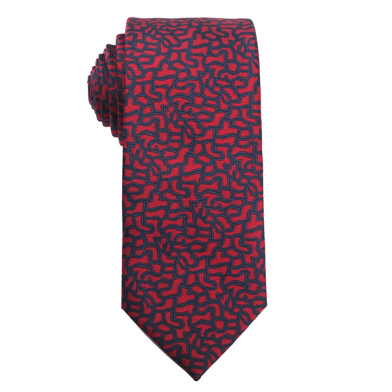 Classical polyester standard silk fashion red men female  8cm tie men cheap check necktie cravate