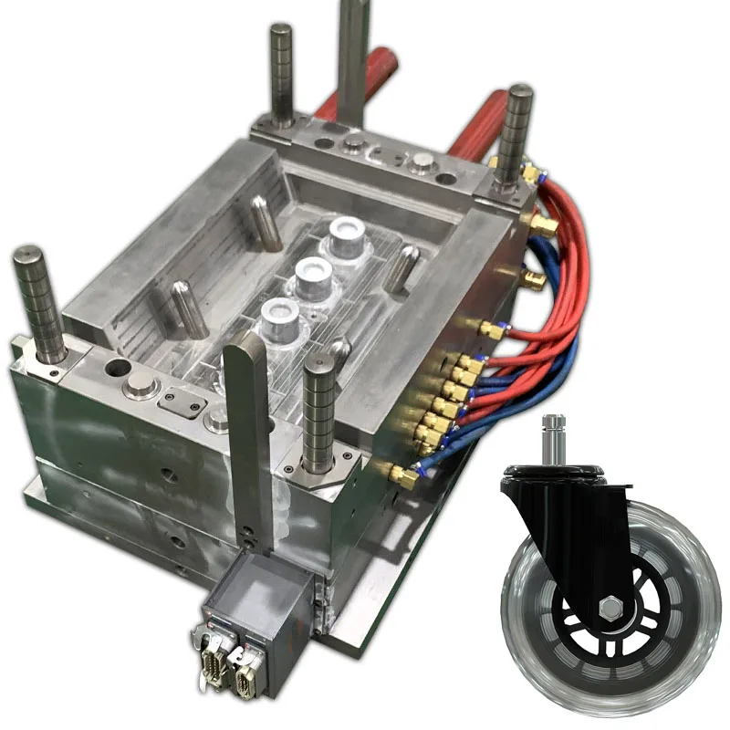 custom precision injecting pieces plastic injection mould making skateboard wheel steel mold