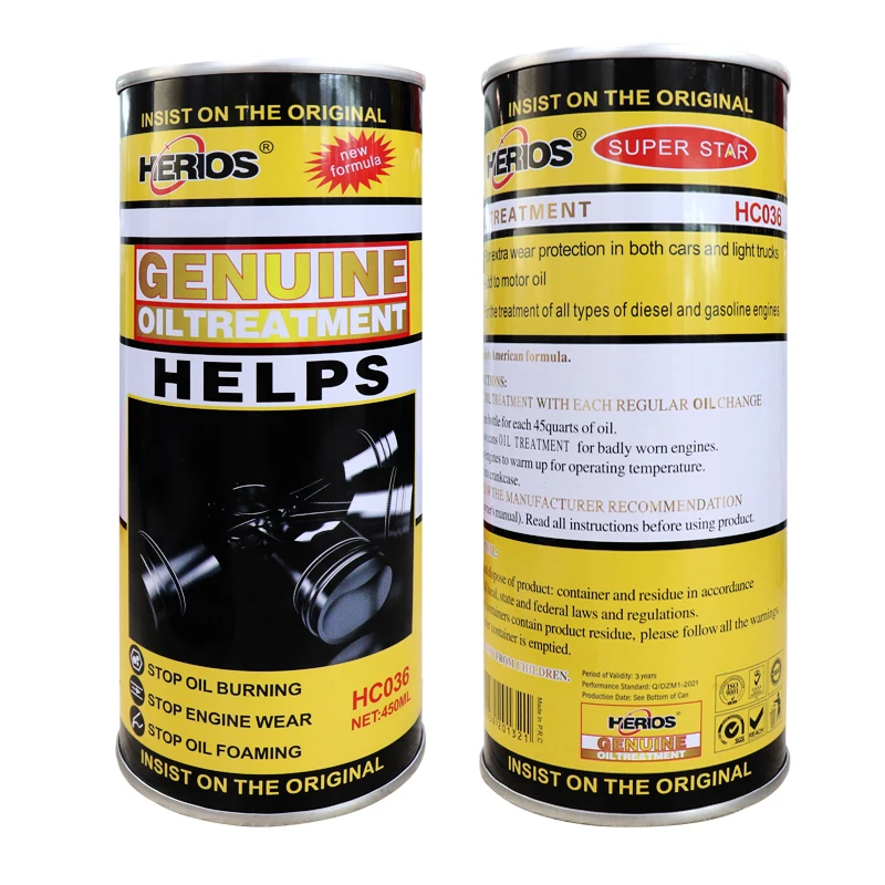 HERIOS 450ML Car Care Oil Fluid Engine Oil Treatment For Car Engine Additive Oil
