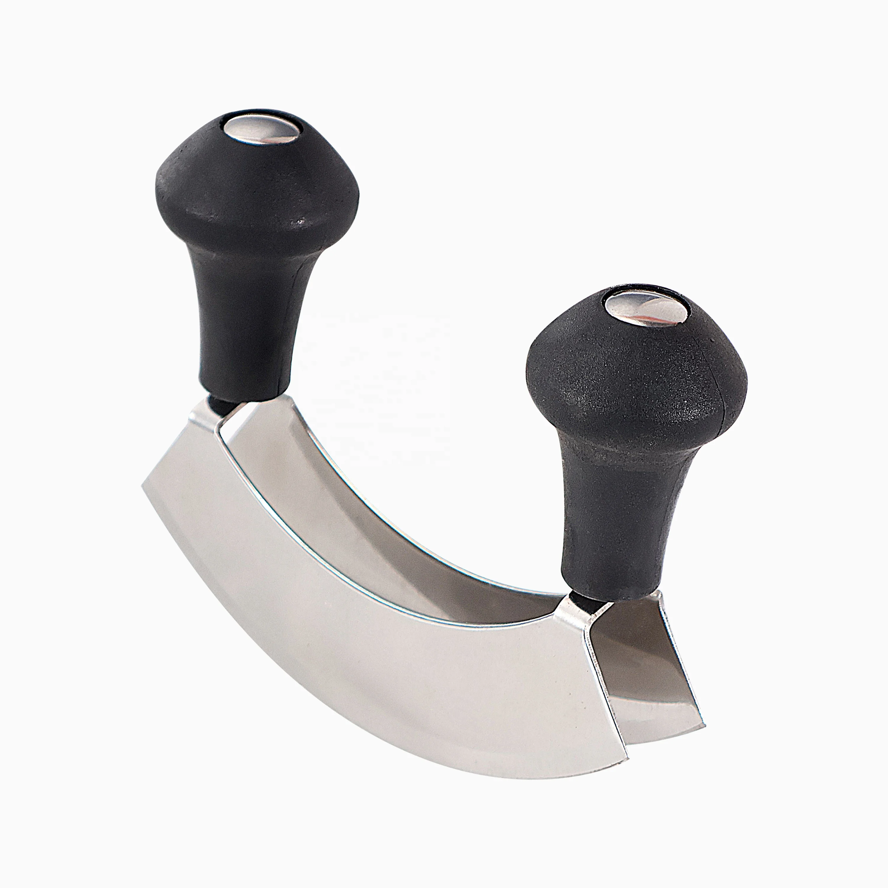 Marble Cutting Board Crescent Knife Herb Chopper Mezzaluna Knife