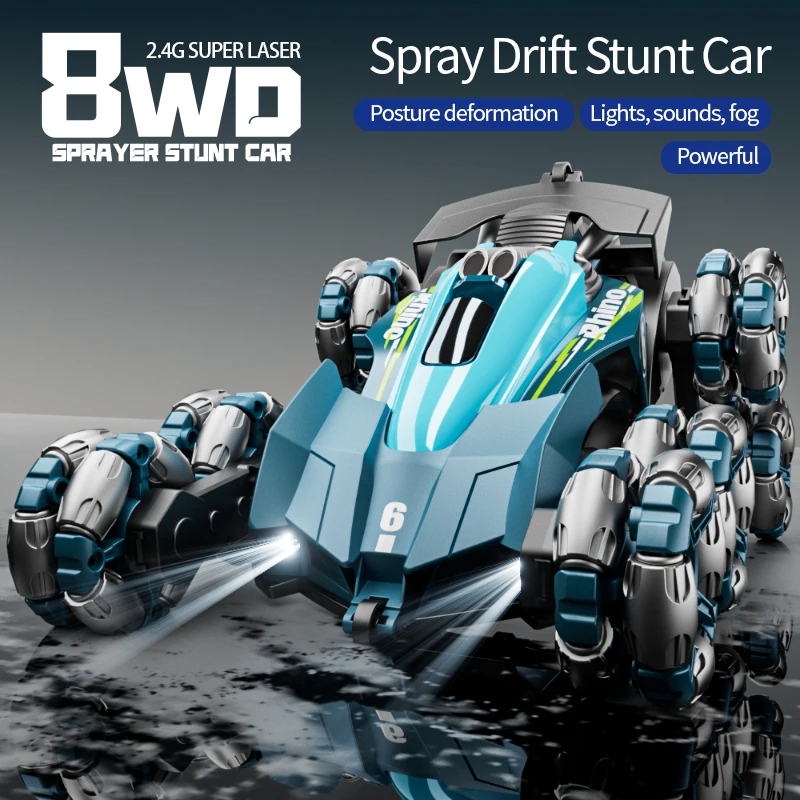 360 rotating stunts various demonstrations 2.4G high speed spray drift stunt car all terrain rough vehicle gesture control car