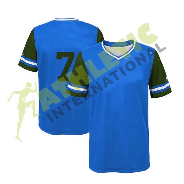 Baseball and Softball Wear Jersey Shirts Sportswear High Quality OEM Custom Design Short Sleeve Breathable Quick Dry Jersey 2024