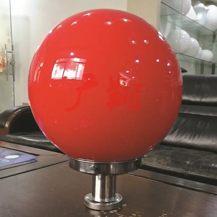 Round Ball Globe Stainless Steel Solar Post Light Outdoor Waterproof 16 LED Column Head Light For Garden Villa Pillar Light