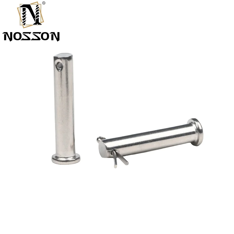 China supplier customized stainless steel hollow pin cylindrical dowel pins Internal threaded round head clevis pin titanium