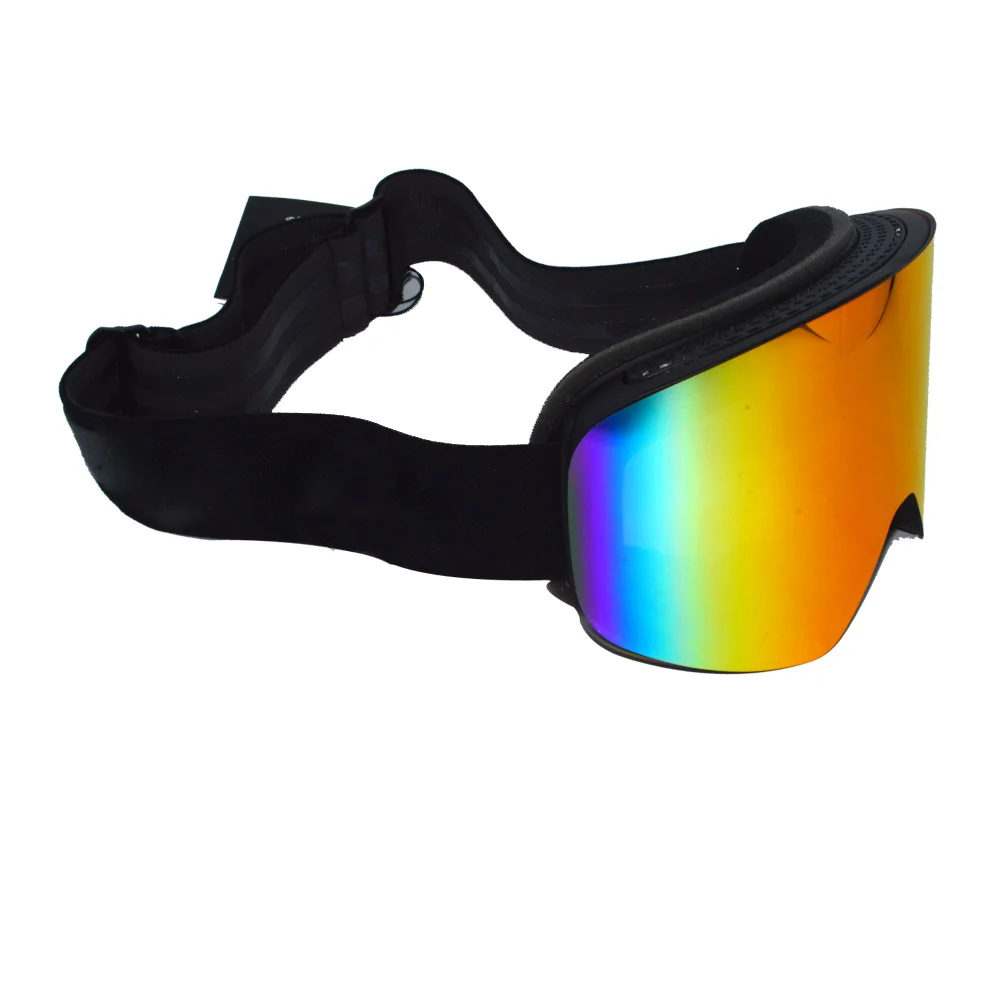 Multiple Color TPU Frame PC Lens Ski Goggles Glasses Elastic Straps Goggles Snowboard Impact Resistant Sport Snow Goggles Custom