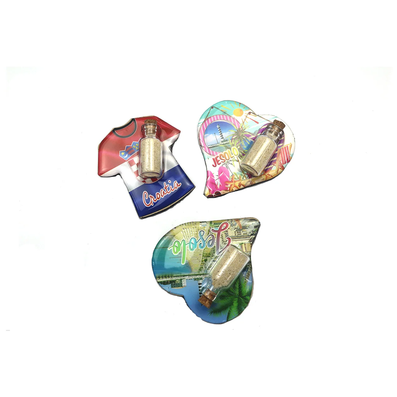 Italy  new arrival fridge magnet making machine manufacturer loved seaside  oil and pearl cotton  3d souvenirs  fridge magnet