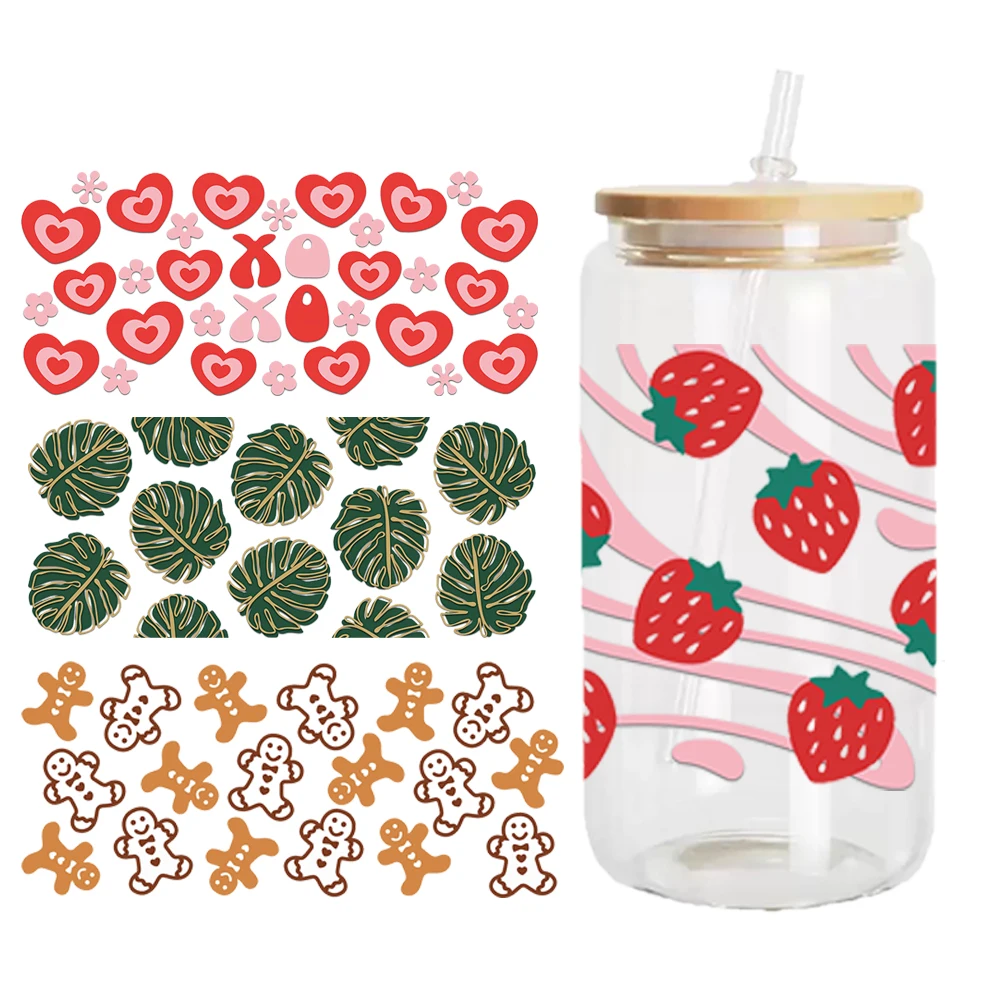 Wholesale UV dtv cup transfer custom design low price 16 20 24 oz uvdtf wraps dtf transfers cup sticker