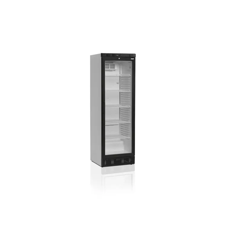 Commercial Equipment Cooler Glassdoor Refrigerator Upright Single Glassdoor Display Beverage Cooler