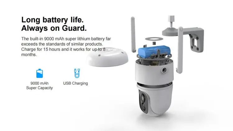 Wholesale Human Motion Tracking Wifi Ip Camera With Solar Panel Security Cameras Wireless Outdoor