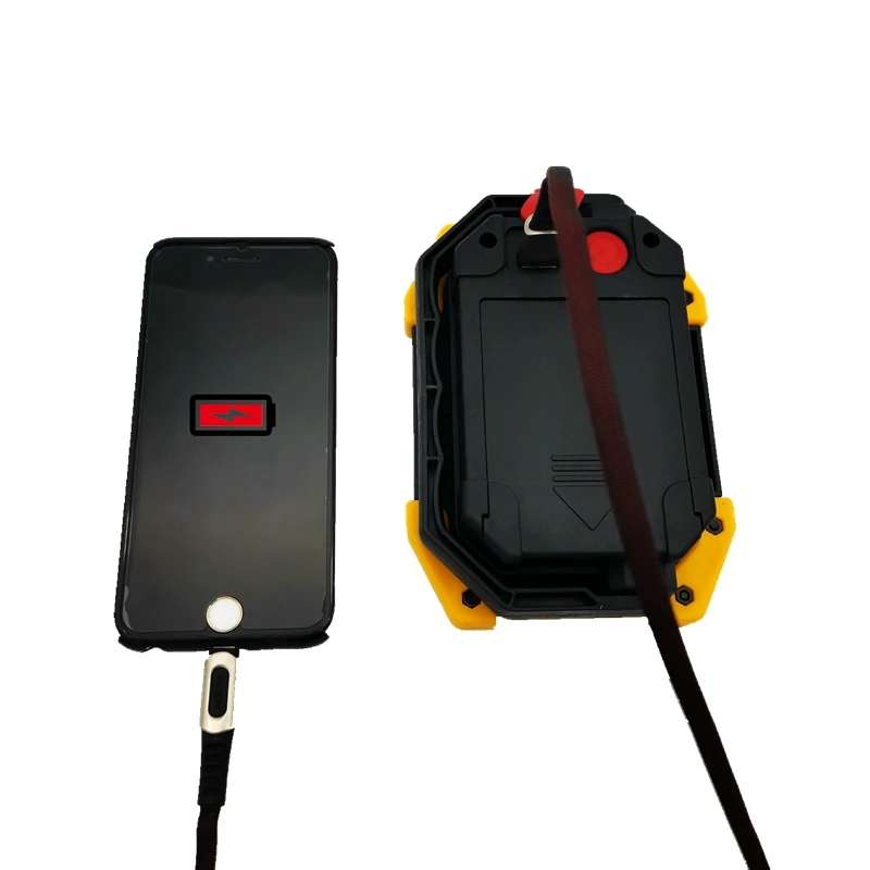 Bright LED portable flood light working led lamp USB Rechargeable worklight Lithium battery included power bank lantern