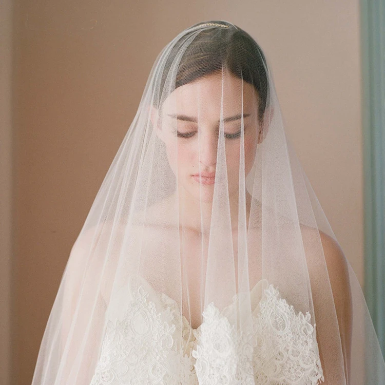 300cm Wide Encryption Transparent Soft Mesh Gauze for Wedding Dress Fabric and Bride Veil
