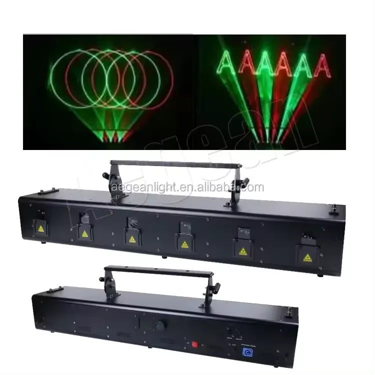 New Arrival 6X2.5w Rgb Animation 6 eye Dmx Laser Light Projector For Dj Ktv