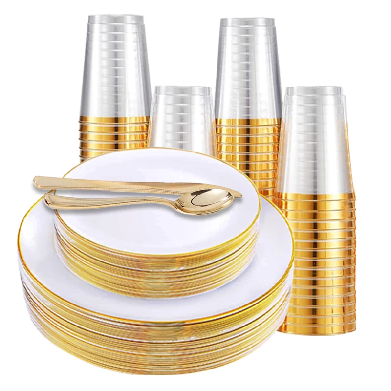 7.5inch round hot stamping plastic plate and bowl china plate high quality dessert plate