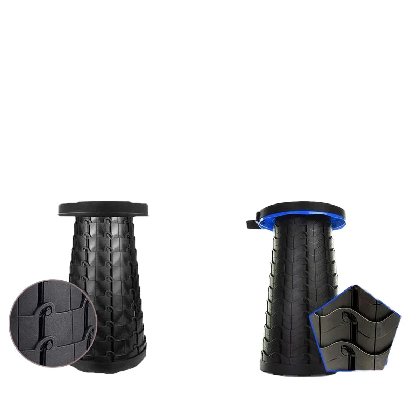 Wholesale Outdoor Portable Folding Stool Adjustable Plastic Retractable Fishing Chair with Train Stall for Train Watching