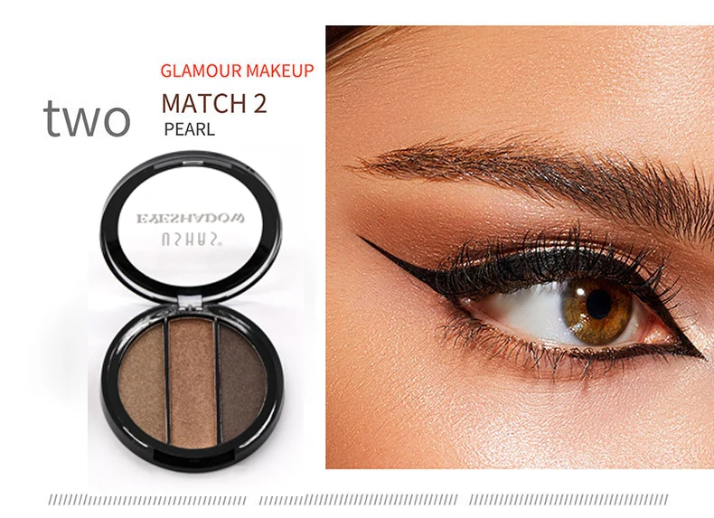 Eye Use and Mineral Ingredient Eyeshadow 12 color matte pearlescent nude makeup beginner