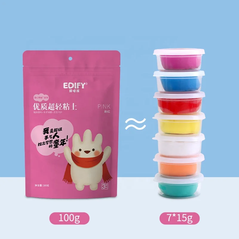 100g 8 видов цветов нетоксичный суперлегкая глина Playdough Полимерная поделки своими руками Набор для