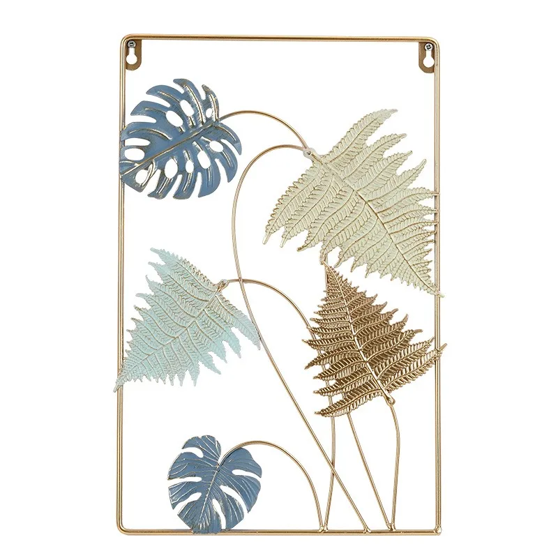 Creative Nordic Square Metal Wall Pendant Porch Living Room Bedroom Background Wall Decorations