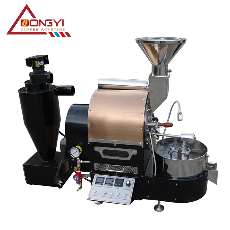 Dongyi 2kg small coffee roaster capacity 2kg coffee bean roasting machine for home and coffee shop use
