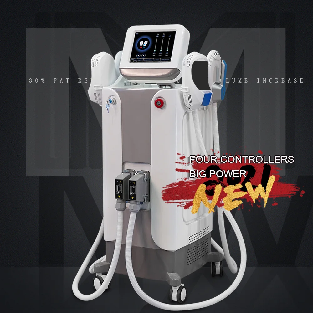 Wholesale 12 tesla hi-emt ems sculpting machine 4 handles rf emslim muscle building body sculpting machine