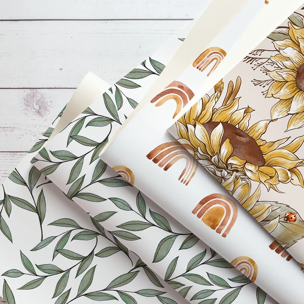 
Beautiful quality sheets vibrant color small batch custom printed faux leather for earrings 