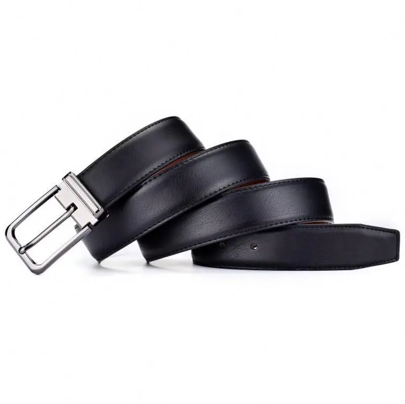Men Fashionable Durable Alloy Pin Buckle Genuine Leather Belt Vintage Casual Leather Waist Belt For Jeans G208A