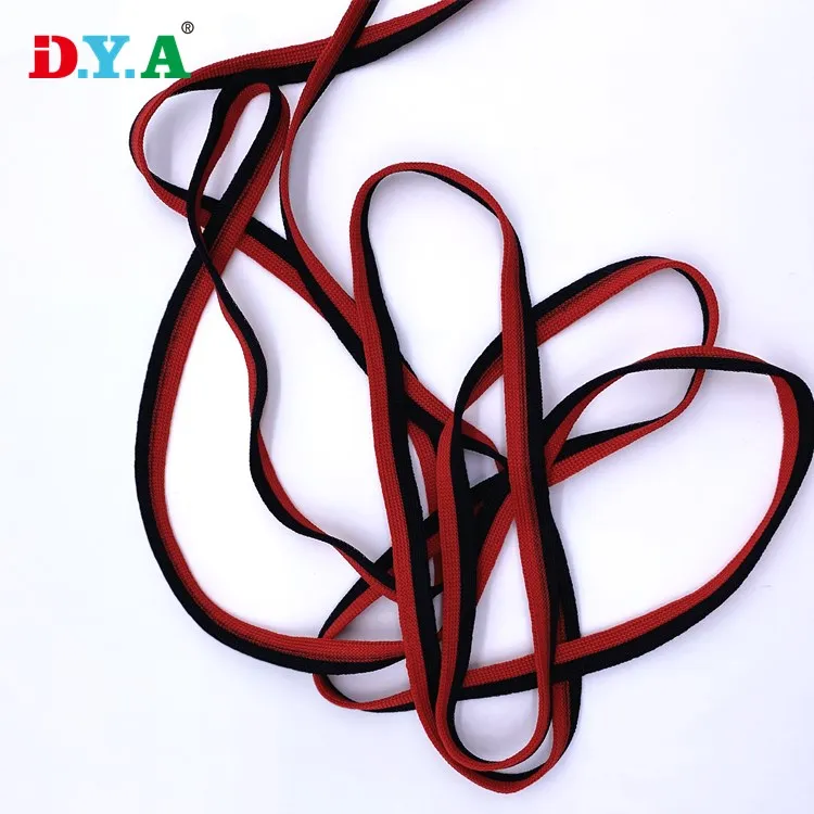 Factory Direct Commercial High Elasticity Elastic Band Strap Webbing Knitted Tape For Garment Decoration