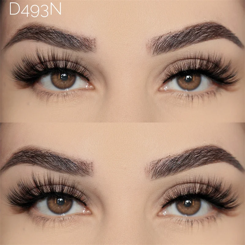 15mm Vegan Synthetic Faux Lashes Wholesale Full Strip False Eyelashes Vendor 3D Silk Fiber Natural Mink