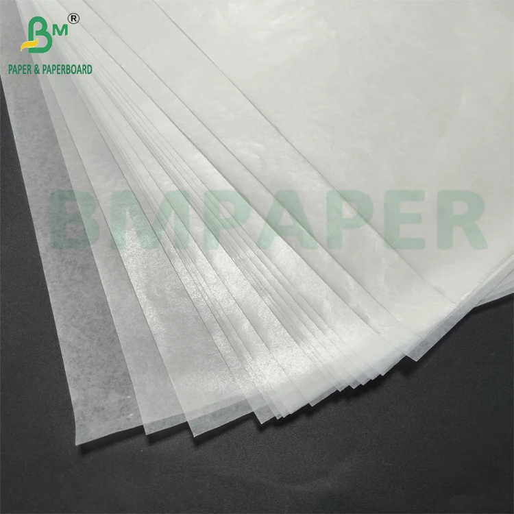 Double Side Waxed Paper White Color 40g 45g Non-sticking for Wrapping Food