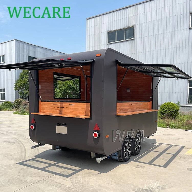 WECARE Towable Coffee Icecream Truck Mobile Restaurant Food Service Catering Trailer Bakery Waffle Turkey Food Truck for Sale