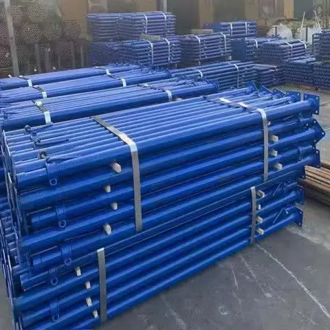Adjustable Steel Scaffolding Ladder Prop Sleeve Galvanized Metal Adult Shoring Props Construction Concrete Supports Screw Jack