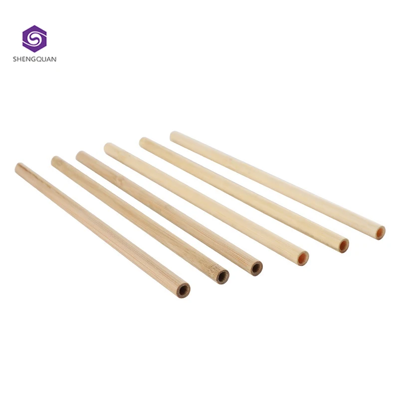 
Factory Directly Provide wrapped bamboo fibre straw reusable bamboo straw drinking 