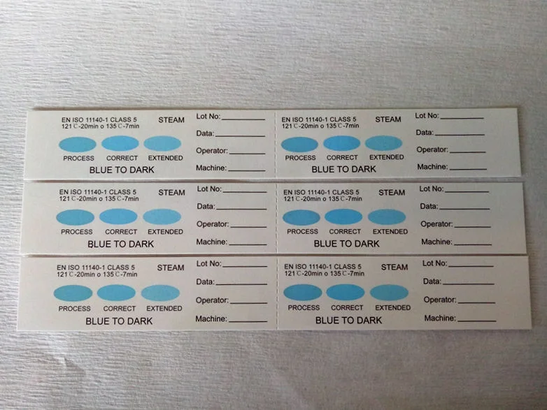 Cssd Usage Chemical Autoclave Indicator Strip Label for Packaging